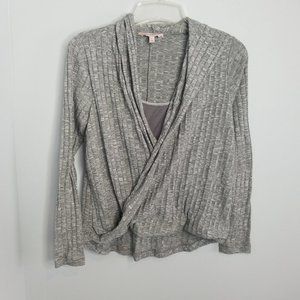 Juicy Couture gray wrap hoodie Small